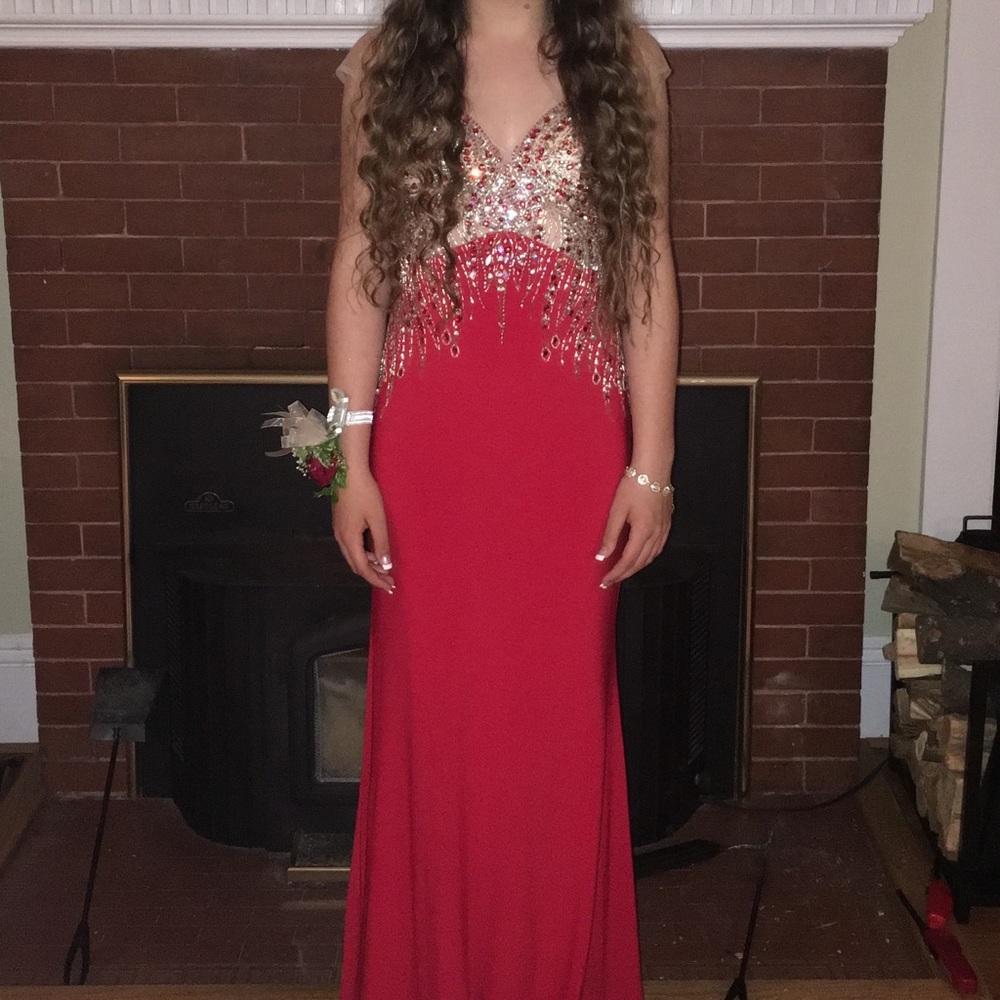 Red Dave and Johnny Prom Dress